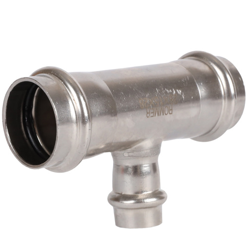 Тройник переходной ВПр 28х15х28 пресс, нержавеющая сталь Rommer Тройник переходной ВПр 28х15х28 пресс, нержавеющая сталь Rommer