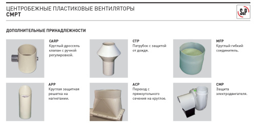 Химическистойкий вентилятор CMPT/2-160 LG0 (PVC) Soler Palau Химическистойкий вентилятор CMPT/2-160 LG0 (PVC) Soler Palau