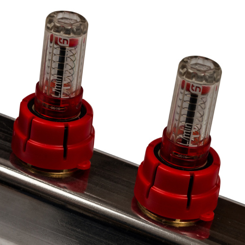 Коллектор отопления STOUT 1"нержа., 7x3/4" с расxодомерами, без кранов SMS 0927 000007