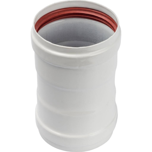 Элемент дымохода соединительный адаптер внутренний для труб Ø80  п/п  с лого Stout