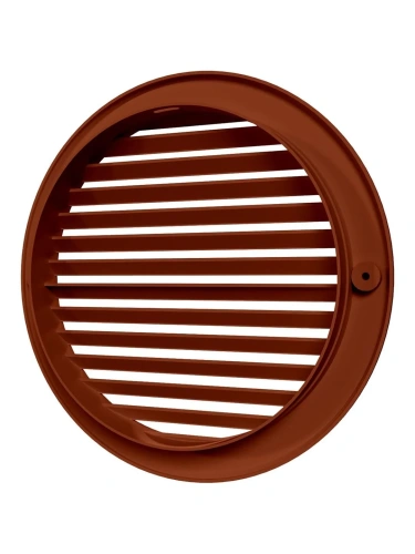 16РКН терр, Решетка наружная вентиляционная круглая D200 с фланцем D160, ASA, терракотовая 16РКН терр, Решетка наружная вентиляционная круглая D200 с фланцем D160, ASA, терракотовая
