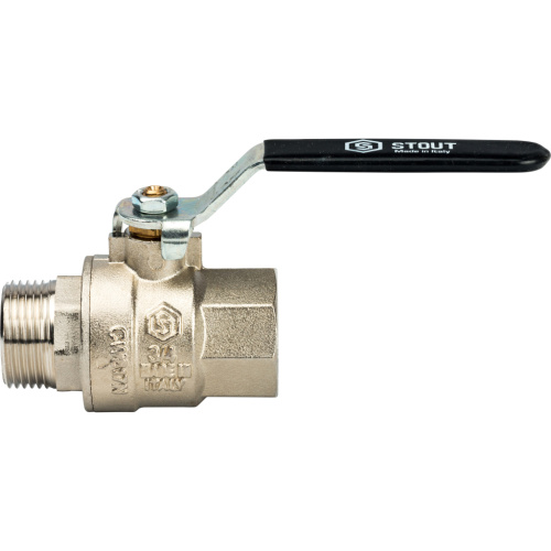 Кран шаровой 3/4"ВН ручка рычаг Stout SVB-0003-000020 Кран шаровой 3/4"ВН ручка рычаг Stout SVB-0003-000020
