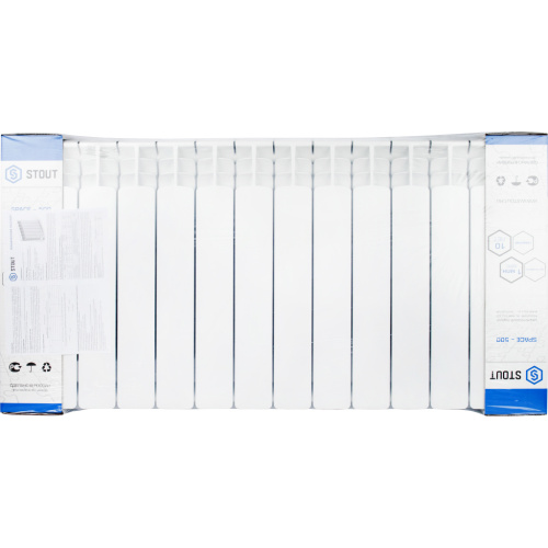 Радиатор биметаллический Stout Space 500 - 14 секций