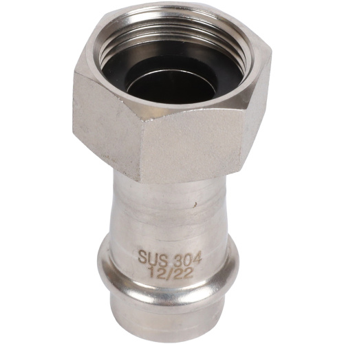 Соединитель с накидной гайкой 18x3/4" пресс, нержавеющая сталь Rommer Соединитель с накидной гайкой 18x3/4" пресс, нержавеющая сталь Rommer