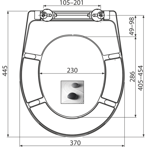Сиденье Alcaplast Softclose универсальное, Дюропласт, для унитаза A604 ZEN Сиденье Alcaplast Softclose универсальное, Дюропласт, для унитаза A604 ZEN