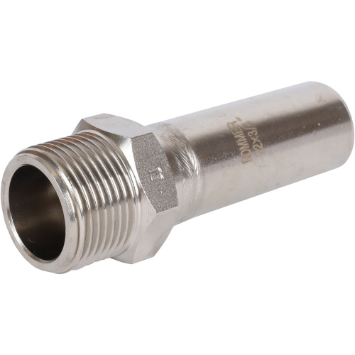 Вставка переходная НПр-НР 22x3/4" пресс, нержавеющая сталь Rommer Вставка переходная НПр-НР 22x3/4" пресс, нержавеющая сталь Rommer
