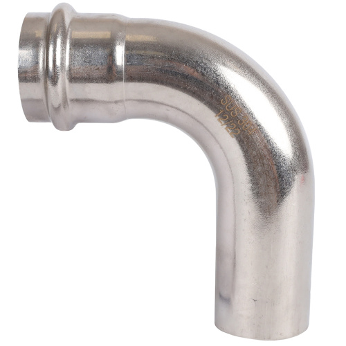 Угольник 90° однораструбный НПр 42x42 пресс, нержавеющая сталь Rommer Угольник 90° однораструбный НПр 42x42 пресс, нержавеющая сталь Rommer