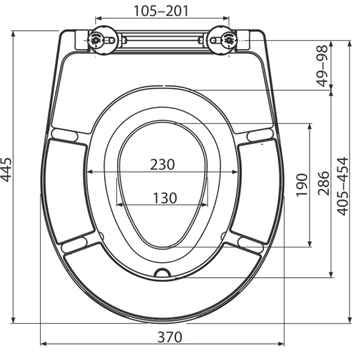 Сиденье Alcaplast Softclose, Дюропласт, для унитаза со встроенным вкладышем A606 Сиденье Alcaplast Softclose, Дюропласт, для унитаза со встроенным вкладышем A606