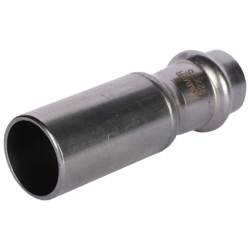 Муфта переходная однораструбная НПр 22x15 пресс, нержавеющая сталь Rommer Муфта переходная однораструбная НПр 22x15 пресс, нержавеющая сталь Rommer