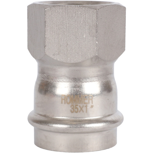 Соединитель ВПр-ВР 35x1" пресс, нержавеющая сталь Rommer Соединитель ВПр-ВР 35x1" пресс, нержавеющая сталь Rommer