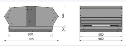Крышный вентилятор Ostberg TKH 960 C3 Erp