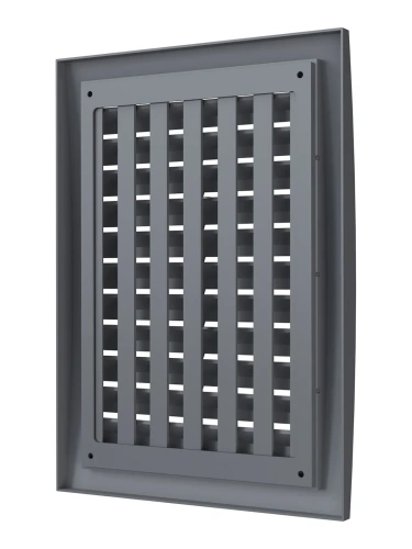 1825РРПН сер, Решетка наружная ASA вентиляционная регулируемая 180х250, серая 1825РРПН сер, Решетка наружная ASA вентиляционная регулируемая 180х250, серая