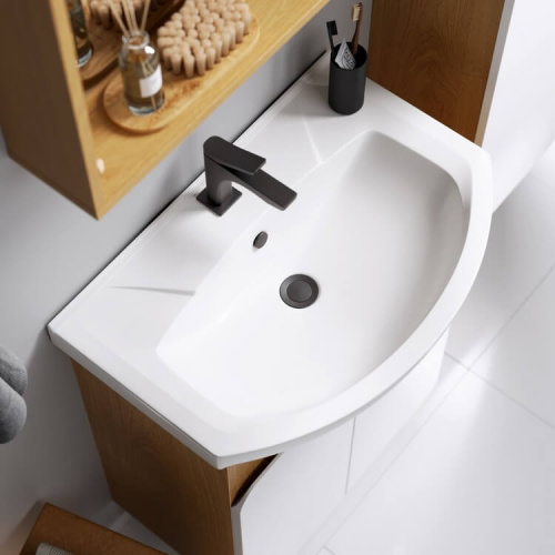 Тумба с умывальником AQWELLA Basic 66 Дуб золотой BAS0106DZ Тумба с умывальником AQWELLA Basic 66 Дуб золотой BAS0106DZ