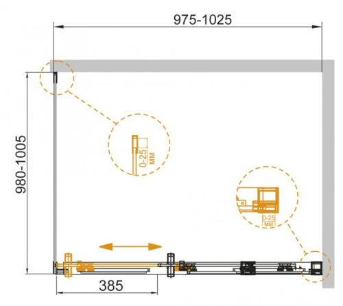 Душевой уголок 100x100 Cezares DUET SOFT-A-1-100/100-C-Cr-R Душевой уголок 100x100 Cezares DUET SOFT-A-1-100/100-C-Cr-R