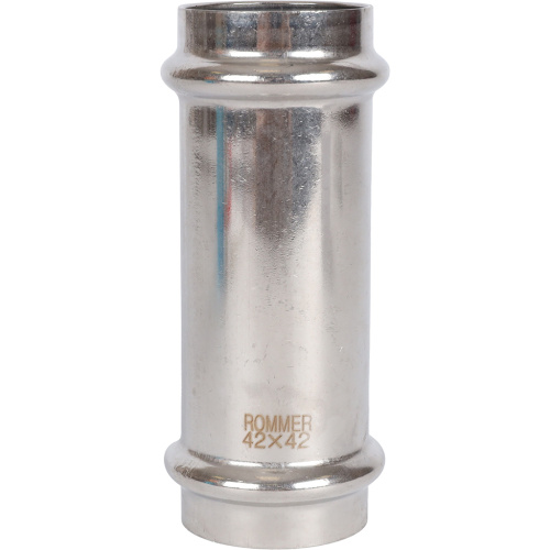 Муфта надвижная ВПр 42 пресс, нержавеющая сталь Rommer Муфта надвижная ВПр 42 пресс, нержавеющая сталь Rommer