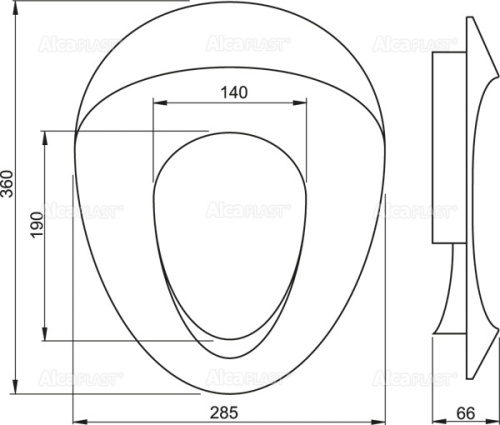 Сиденье Alcaplast для унитаза детское A68 Сиденье Alcaplast для унитаза детское A68