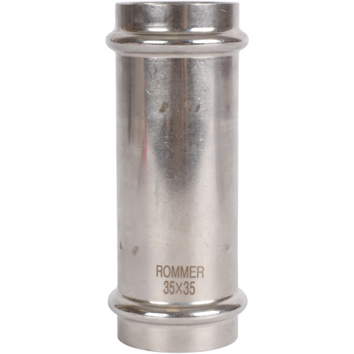 Муфта надвижная ВПр 35 пресс, нержавеющая сталь Rommer Муфта надвижная ВПр 35 пресс, нержавеющая сталь Rommer