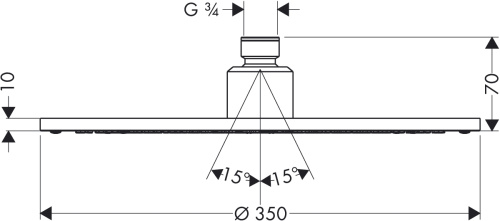 Верхний душ Hansgrohe Raidance Royale 28420000