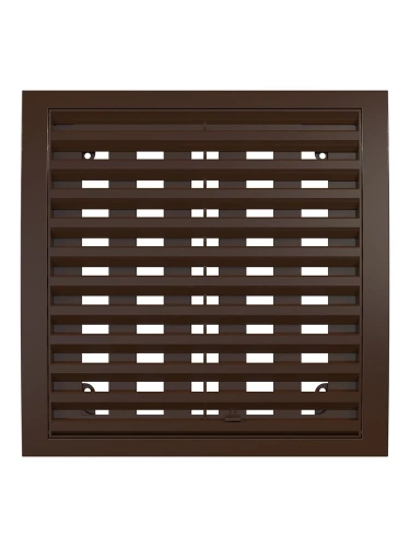 2020РРПН кор, Решетка наружная ASA вентиляционная регулируемая 200х200, коричневая 2020РРПН кор, Решетка наружная ASA вентиляционная регулируемая 200х200, коричневая