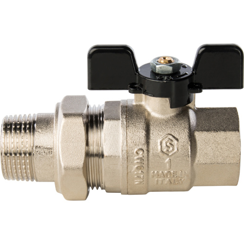 Кран шаровой 1"ВН с американкой, ручка бабочка Stout SVB-0007-000025 Кран шаровой 1"ВН с американкой, ручка бабочка Stout SVB-0007-000025