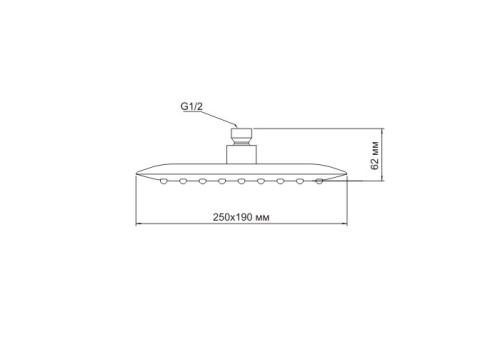 Душевая лейка WasserKraft A031 Душевая лейка WasserKraft A031