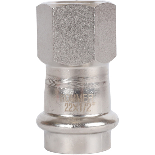 Соединитель ВПр-ВР 22x1/2" пресс, нержавеющая сталь Rommer Соединитель ВПр-ВР 22x1/2" пресс, нержавеющая сталь Rommer