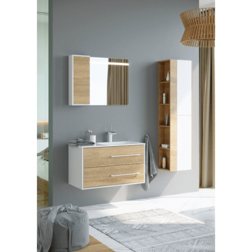 Тумба с умывальником AQWELLA Miami  92 Дуб сонома Mai.01.09/R Тумба с умывальником AQWELLA Miami  92 Дуб сонома Mai.01.09/R