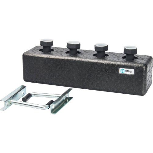 Стальной распределительный коллектор Stout 2 отопительных контура, в теплоизоляции DN 25 SDG-0016-004002