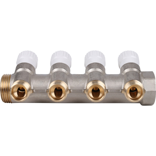 Коллектор 4 выхода STOUT 1"x1/2" с вентилями SMB 6851 011204