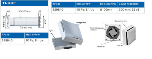 Приточная установка Frash TL 98F Приточная установка Frash TL 98F