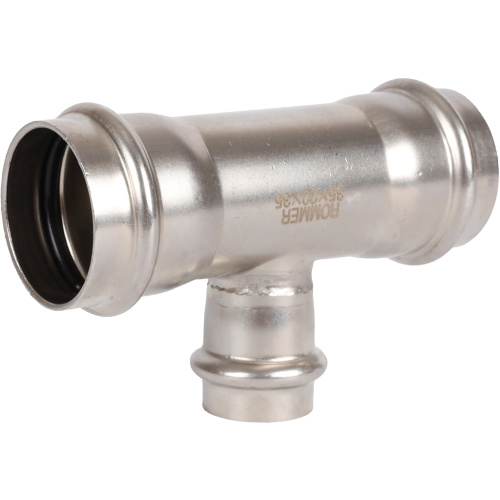 Тройник переходной ВПр 35х22х35 пресс, нержавеющая сталь Rommer Тройник переходной ВПр 35х22х35 пресс, нержавеющая сталь Rommer