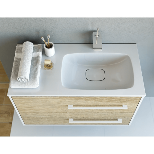 Тумба с умывальником AQWELLA Miami  92 Дуб сонома Mai.01.09/R Тумба с умывальником AQWELLA Miami  92 Дуб сонома Mai.01.09/R