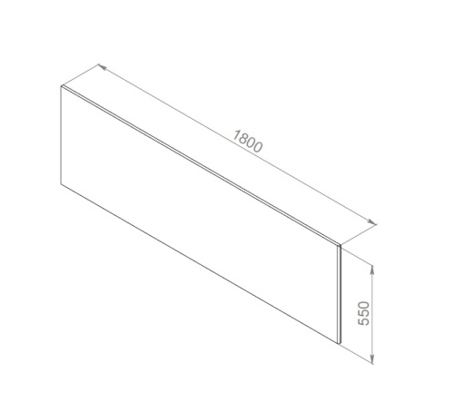 Панель фронтальная для ванны AM.MP Inspire 2.0 W52A-180-080W-P Панель фронтальная для ванны AM.MP Inspire 2.0 W52A-180-080W-P