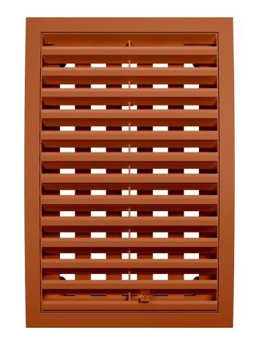 2030РРПН терр, Решетка наружная ASA вентиляционная регулируемая 200х300, терракотовая 2030РРПН терр, Решетка наружная ASA вентиляционная регулируемая 200х300, терракотовая