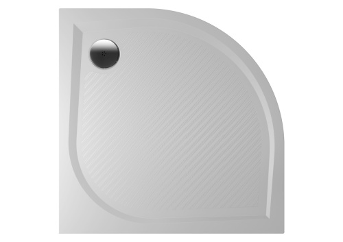 Душевой поддон 80x80 Riho KOLPING DB10 радиусный, литой мрамор