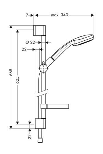 XX Croma 100 Multi Душевой набор