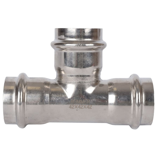 Тройник ВПр 42 пресс, нержавеющая сталь Rommer Тройник ВПр 42 пресс, нержавеющая сталь Rommer