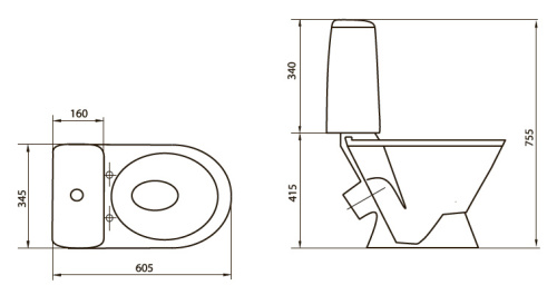 Унитаз-компакт Sanita Лада (Комфорт)