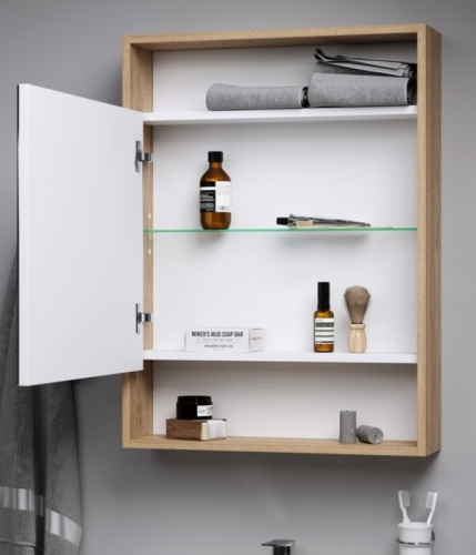 Зеркальный шкаф AQWELLA City 50 Дуб балтийский SIT0405DB Зеркальный шкаф AQWELLA City 50 Дуб балтийский SIT0405DB