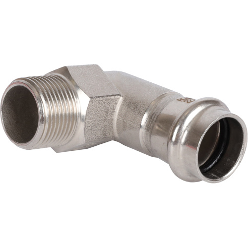 Угольник с резьбой ВПр-НР 22х3/4" пресс, нержавеющая сталь Rommer Угольник с резьбой ВПр-НР 22х3/4" пресс, нержавеющая сталь Rommer