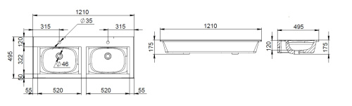 Раковина AM.PM Spirit 2.0 M70AWCD1202WG Раковина AM.PM Spirit 2.0 M70AWCD1202WG
