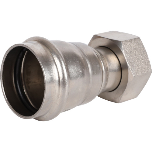 Соединитель с накидной гайкой 35x1" пресс, нержавеющая сталь Rommer Соединитель с накидной гайкой 35x1" пресс, нержавеющая сталь Rommer