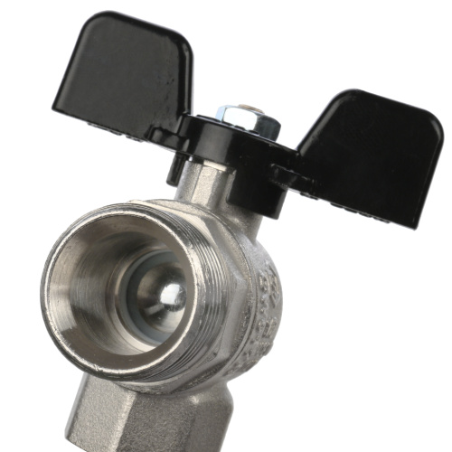 Угловой кран шаровой 1/2"ВН с американкой EPDM, ручка бабочка Stout SVB-0008-000015 Угловой кран шаровой 1/2"ВН с американкой EPDM, ручка бабочка Stout SVB-0008-000015