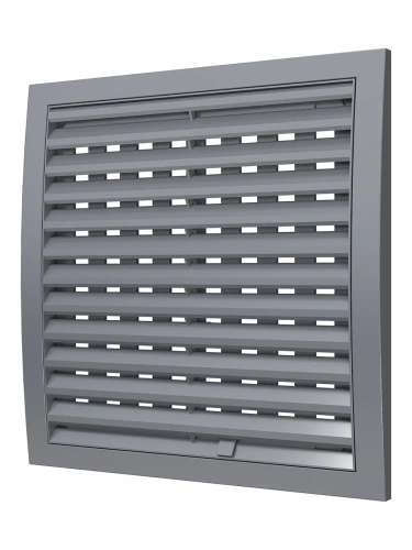 2525РРПН сер, Решетка наружная ASA вентиляционная регулируемая 250х250, серая 2525РРПН сер, Решетка наружная ASA вентиляционная регулируемая 250х250, серая