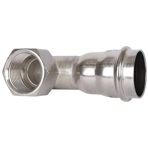 Угольник с резьбой ВПр-ВР 35х1" пресс, нержавеющая сталь Rommer Угольник с резьбой ВПр-ВР 35х1" пресс, нержавеющая сталь Rommer