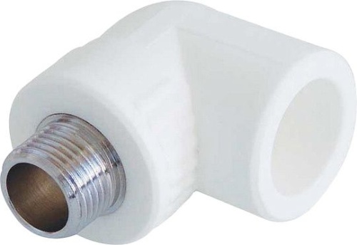 Угольник 90° соединительный Kalde 25x1/2"Н полипропилен 3222-emo-250b00