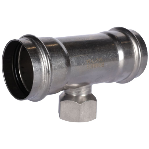 Тройник с резьбой ВПр-ВР 54x1"x54 пресс, нержавеющая сталь Rommer Тройник с резьбой ВПр-ВР 54x1"x54 пресс, нержавеющая сталь Rommer