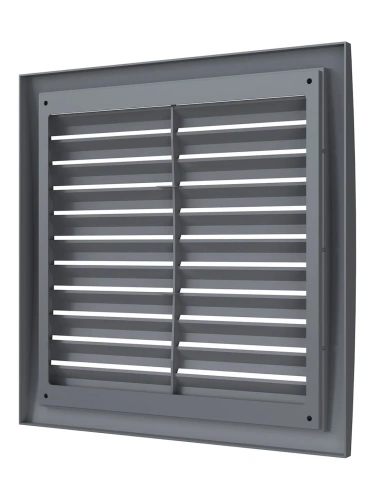 2525РРН сер, Решетка наружная ASA вентиляционная вытяжная 250х250, серая 2525РРН сер, Решетка наружная ASA вентиляционная вытяжная 250х250, серая