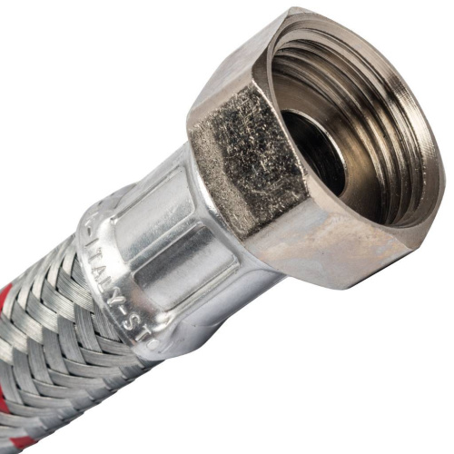 Подводка для воды 1" гайка-штуцер, длина 80см Stout