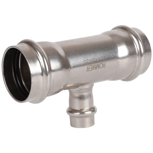 Тройник переходной ВПр 35х15х35 пресс, нержавеющая сталь Rommer Тройник переходной ВПр 35х15х35 пресс, нержавеющая сталь Rommer